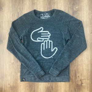 Women's High Five Threads Michigan Hands Crewneck
